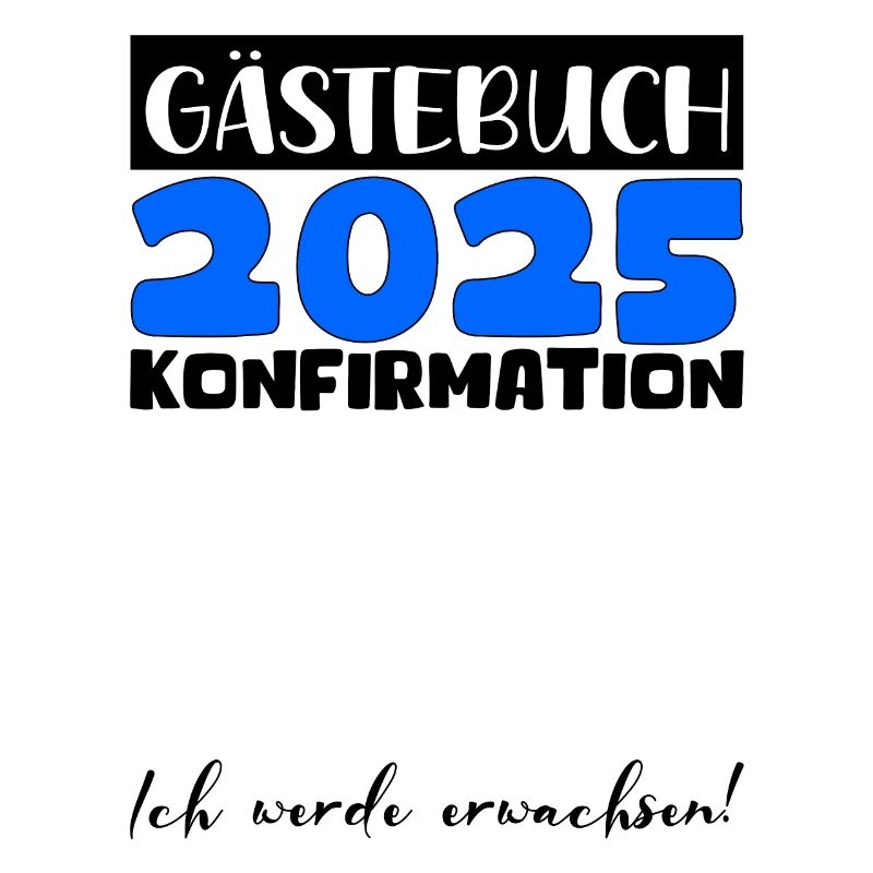 Konfirmation 2025 Gästebuch Deko Mädchen Jungen