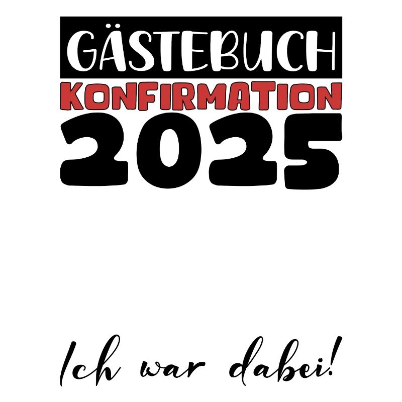 Konfirmation 2025 Gästebuch Deko Mädchen Jungen