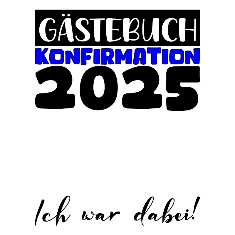 Konfirmation 2025 Gästebuch Deko Mädchen Jungen