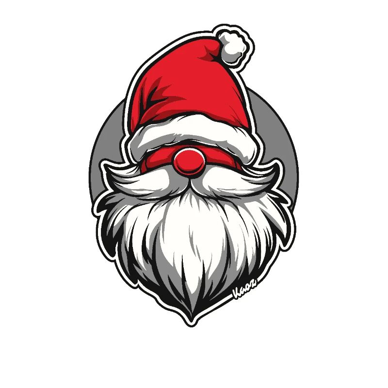 Weihnachtsmann als Gartenzwerg