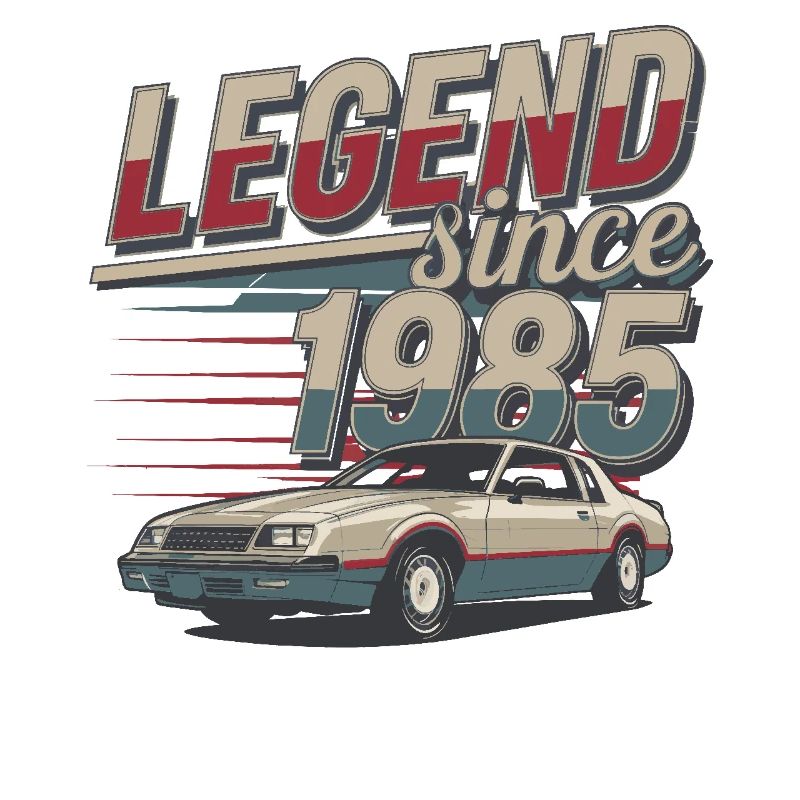 Legende seit 1985 Oldtimer Retro Style