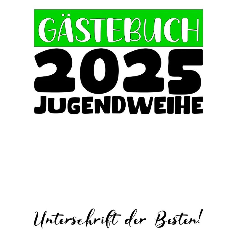 Jugendweihe 2025 Gästebuch Geschenk Mädchen Jungen