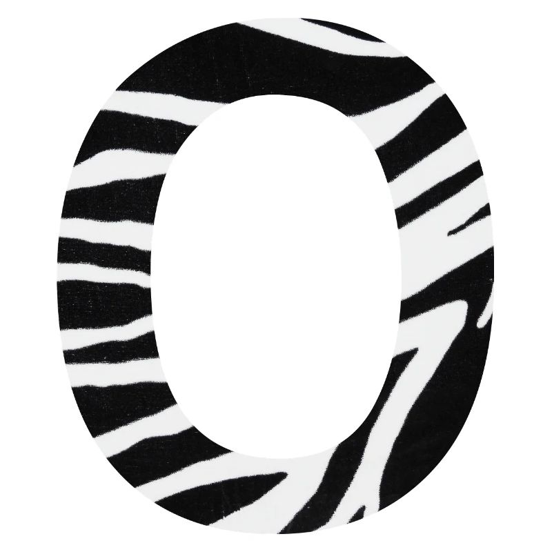 Letter o zebra
