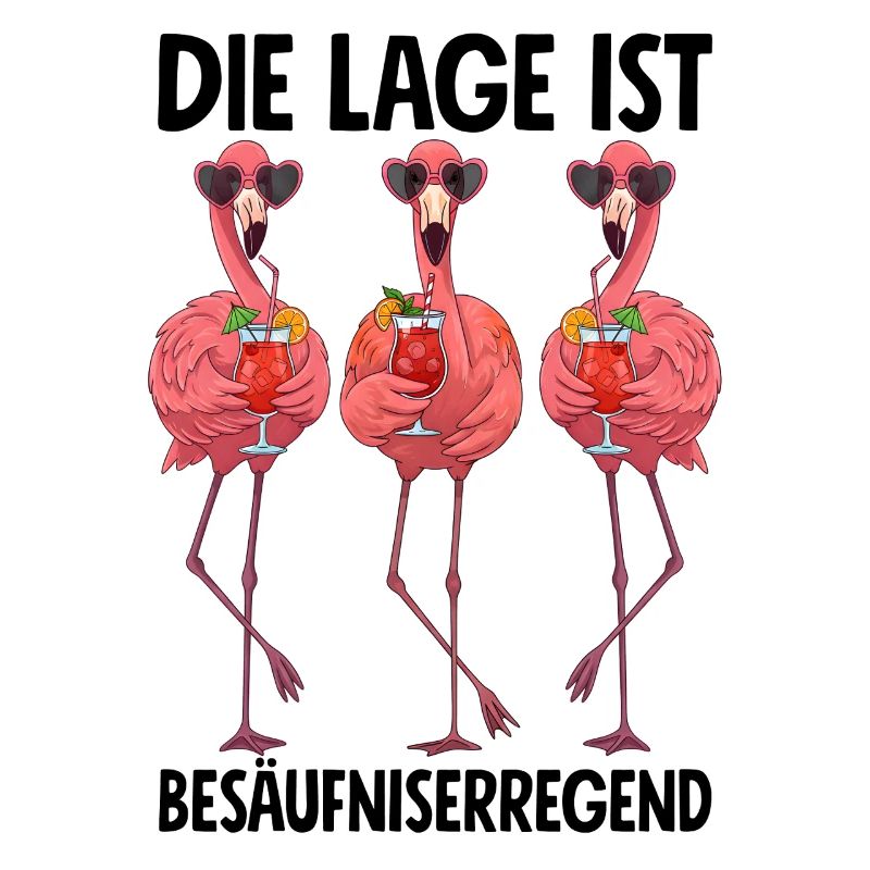 Die Lage Ist Besäufniserregend mit Flamingos
