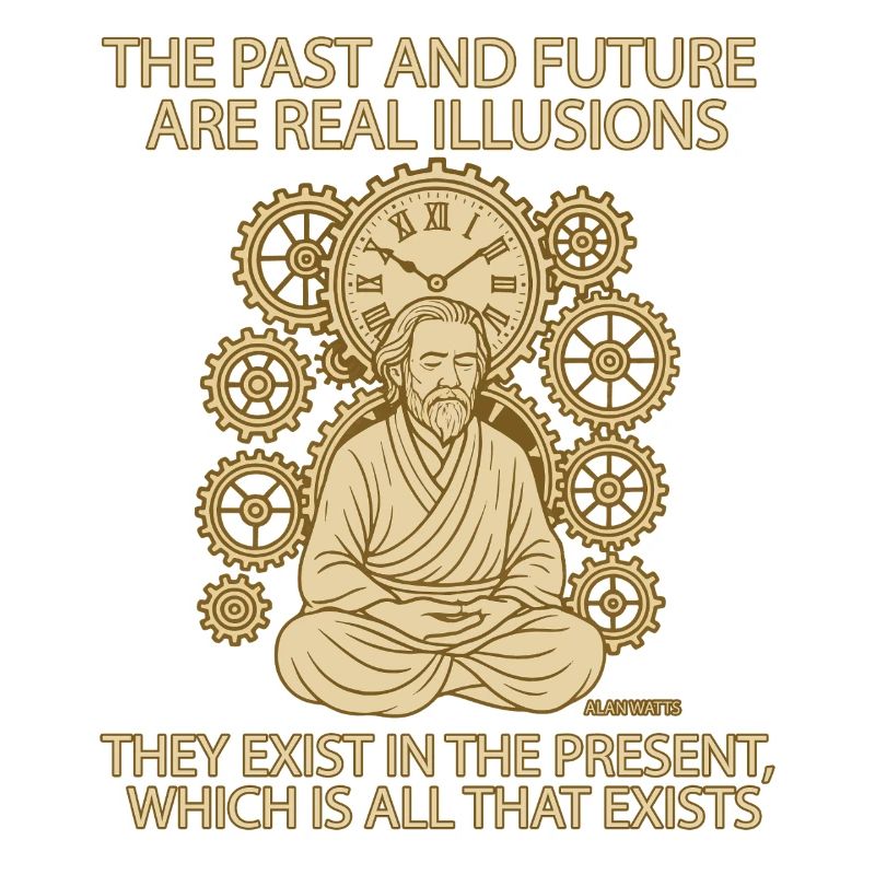 Alan Watts Present Time Quote Tee