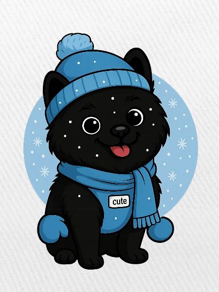 Cuddly Dog Winter Magic