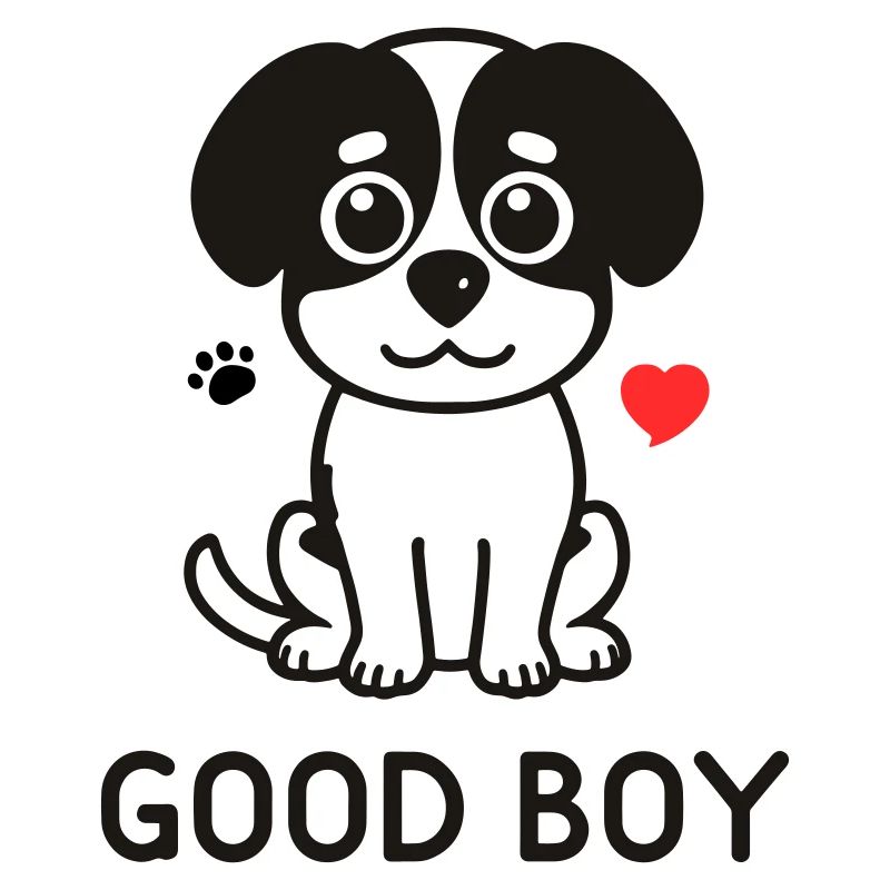 Bon garçon – Motif du chien mignon
