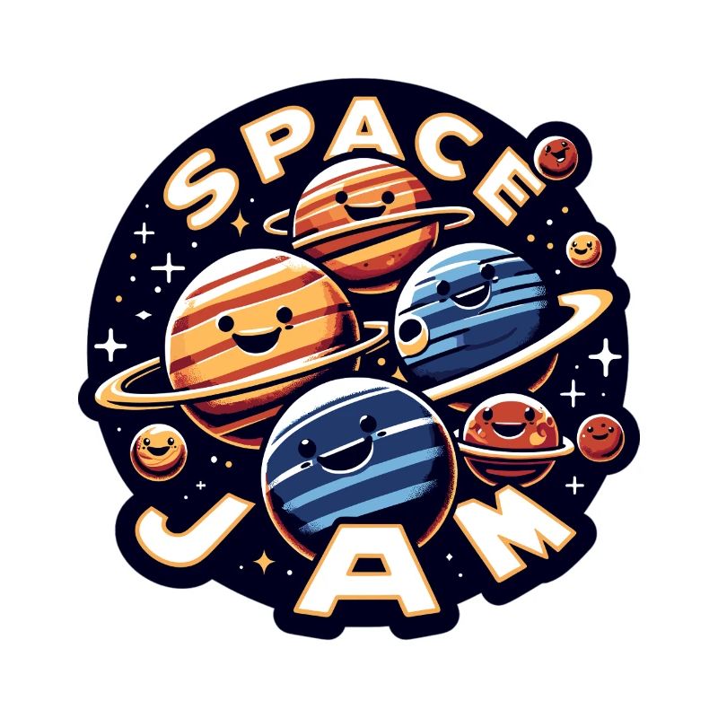 Planètes rieuses dans l’espace