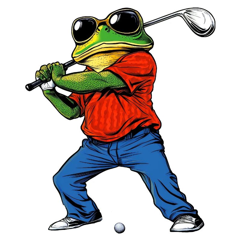 Grenouille golfeuse