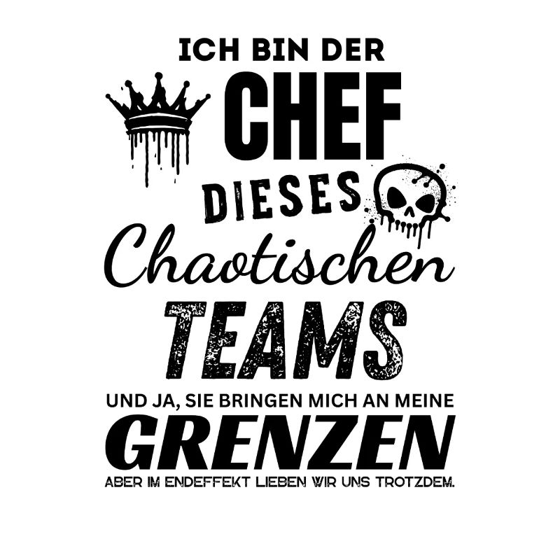 Stolzer Chef des chaotischen Teams Chef Geschenk