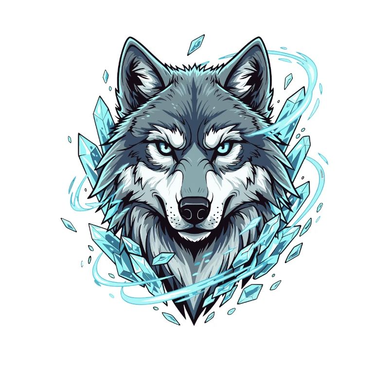Loup de glace dans le Cercle de Cristal