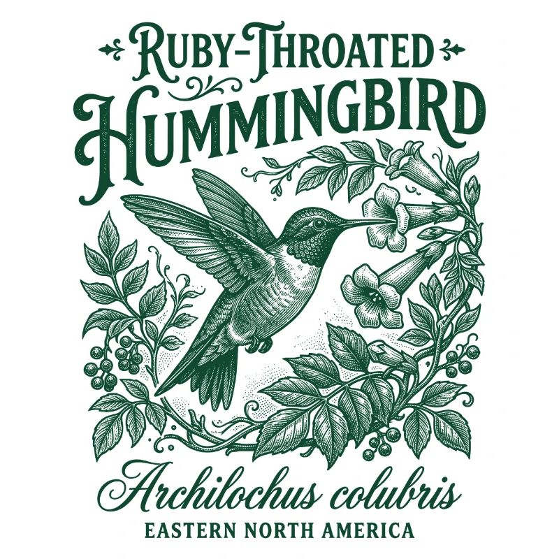 Ruby Throated Hummingbird Colibri
