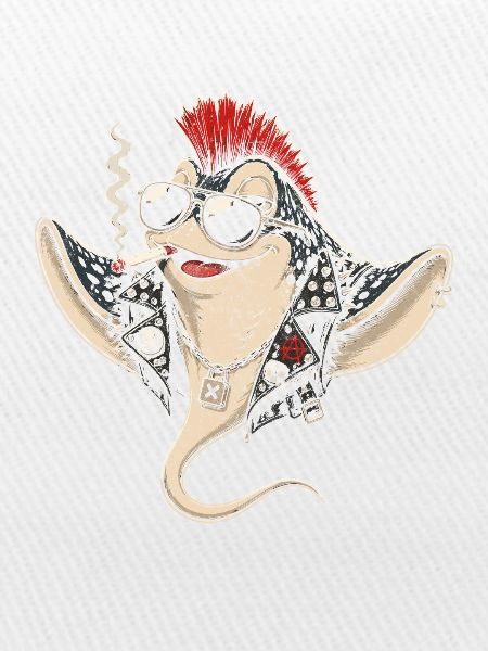 Punk-Rochen mit Mohawk Sonnenbrille