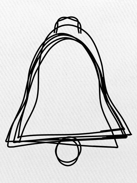 Glocke handgezeichnet