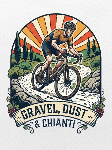 Kiesstaub & Chianti Distressed Cycling Tee