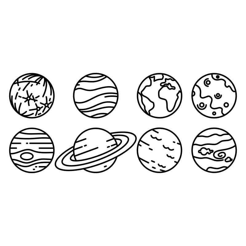 Planètes du système solaire – Espace du système solaire