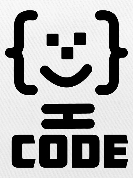 Hauptprogrammierer-Code-Logo mit Text CODE