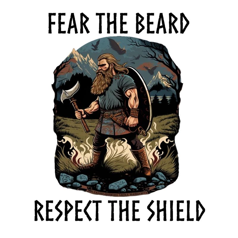Viking with axe and shield