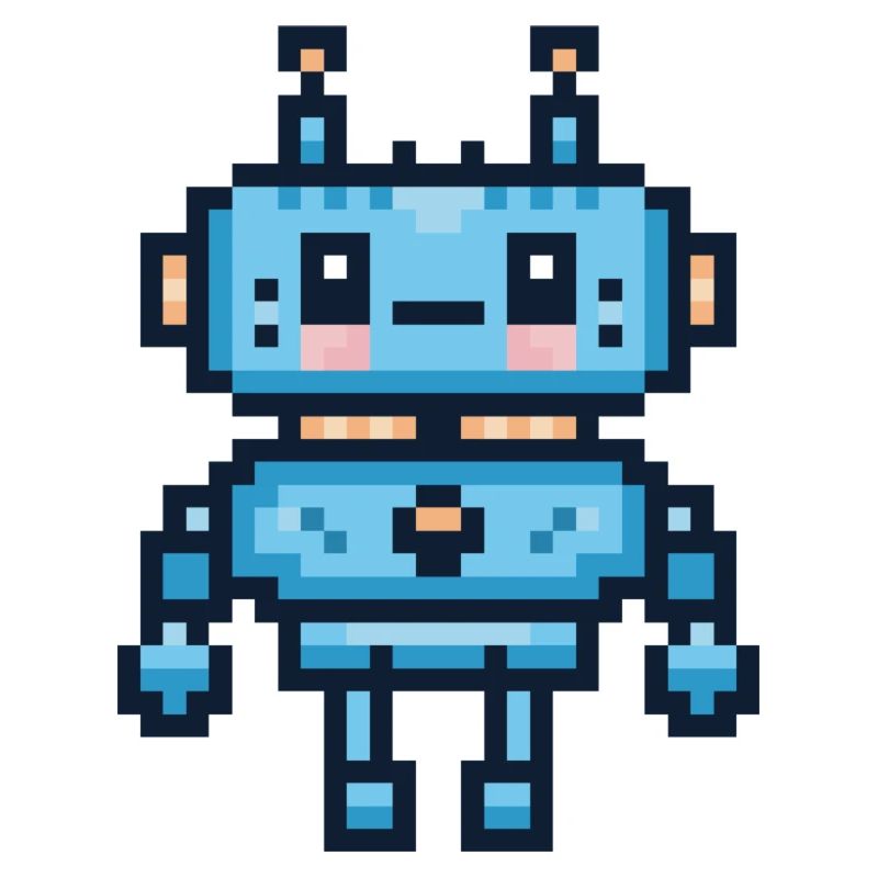 Pixel-Art-Roboter