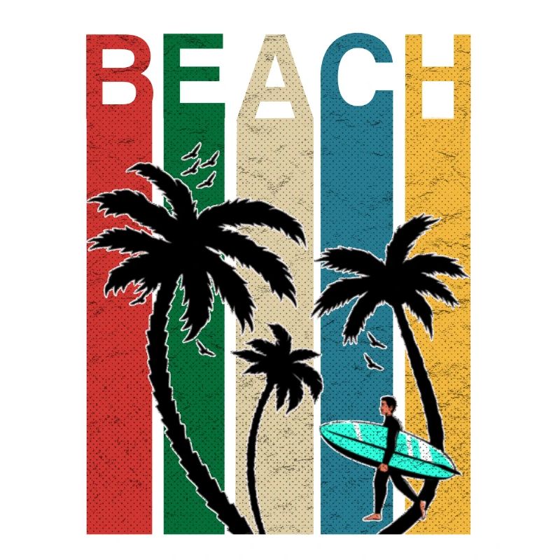 Colored Beach Fun