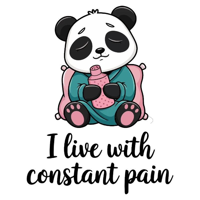 Panda mit ständigem Schmerz