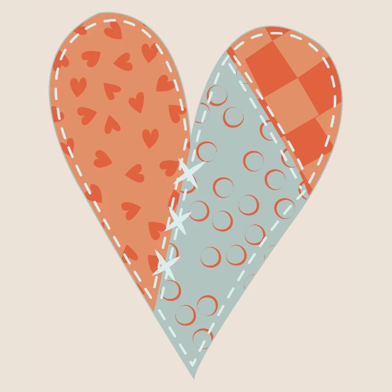 Patchwork Herz Nr. 12