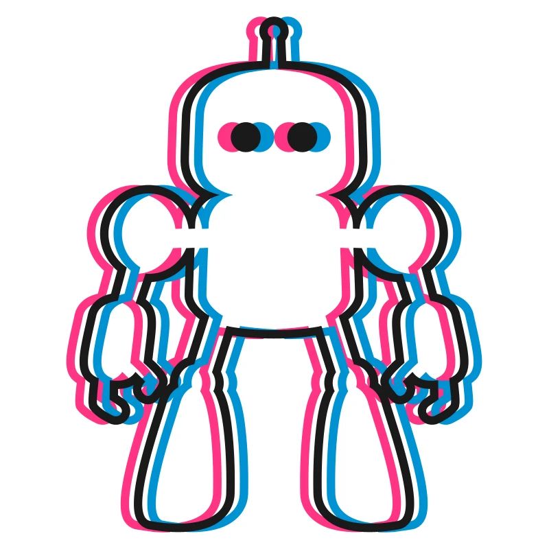 Roboter 3D Effekt KI Sci-Fi 