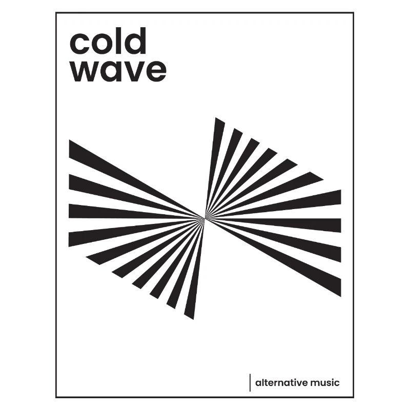 Conception d’affiche de musique Cold Wave