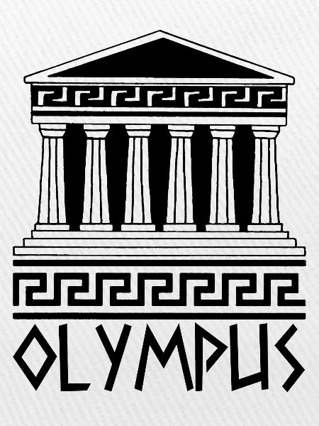 Tempel des Olymps (Schwarz)