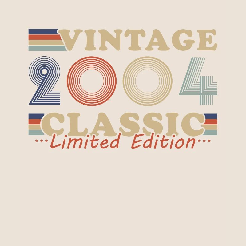 2004 Vintage Retro Geburtstagsgeschenk