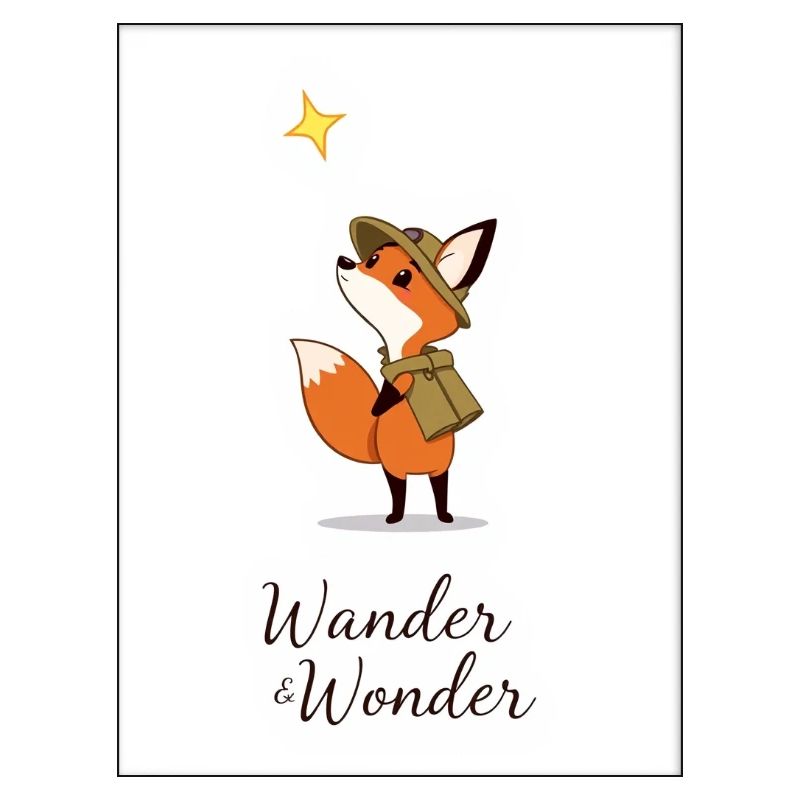 Wander & Wonder : Explorer Fox Design !