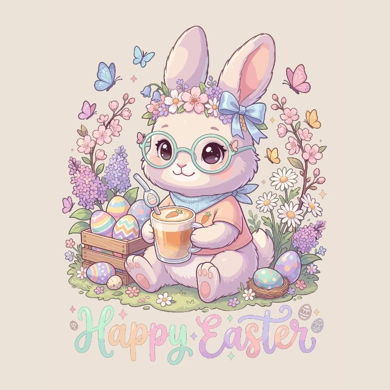 Pastel Bunny Easter Magic « Joyeuses Pâques »