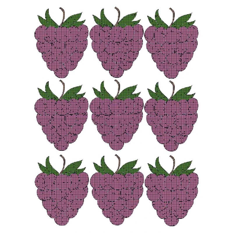 raspberry pattern textile