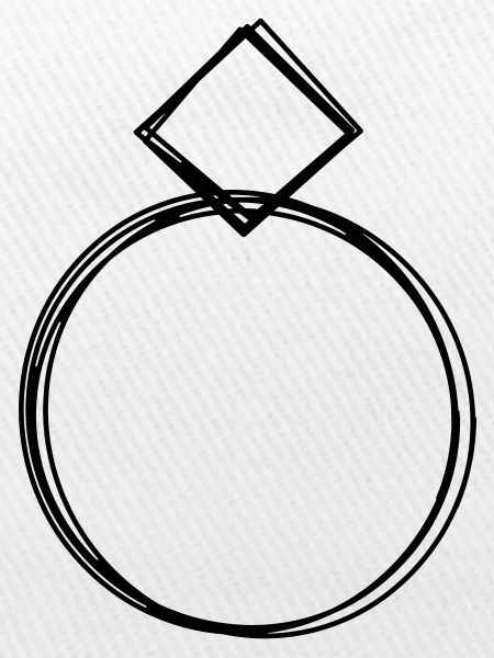 Ring handgezeichnet