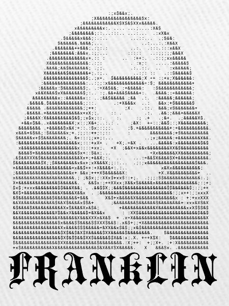 Benjamin Franklin ASCII Kunst