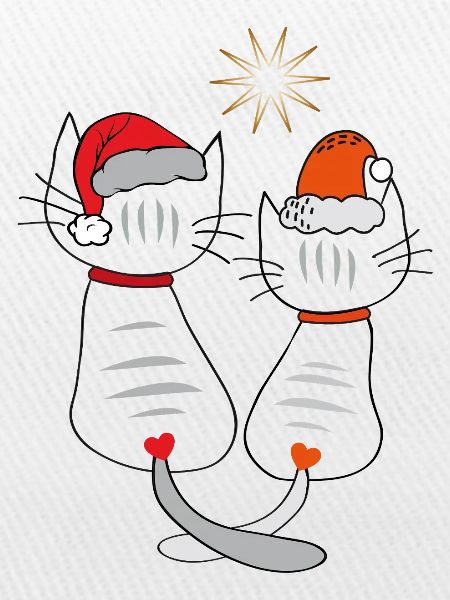 Weihnachtskatzen 