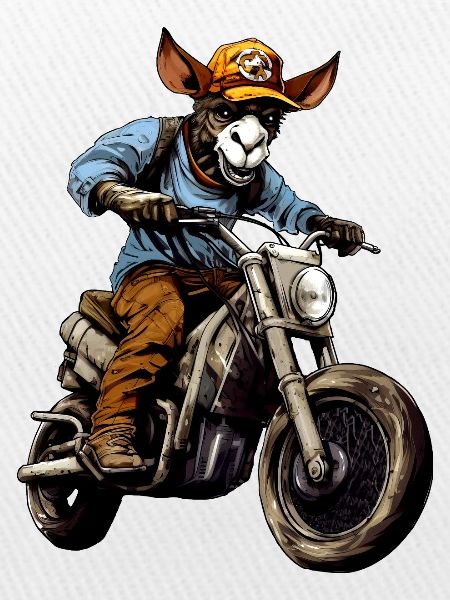 Motorrad Esel