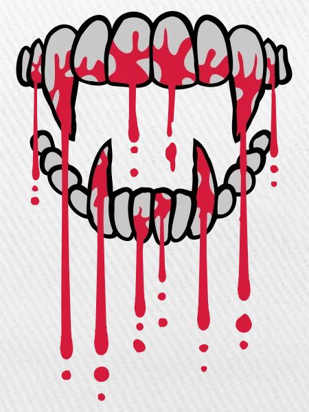 Blood drops vampire