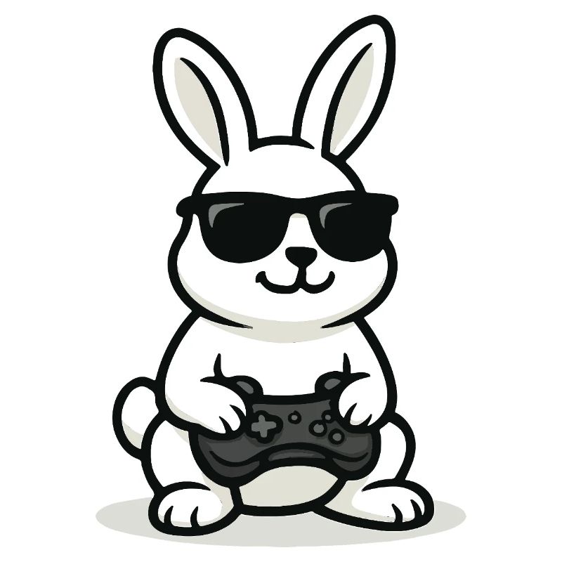 Lapin de jeu cool