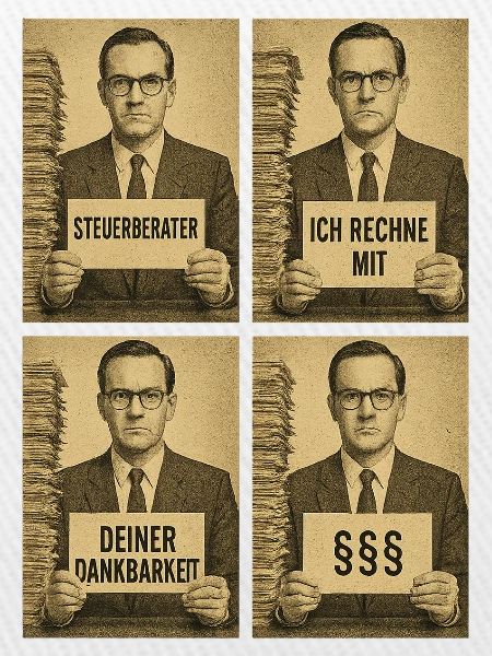 Steuerberater Ironie Collage