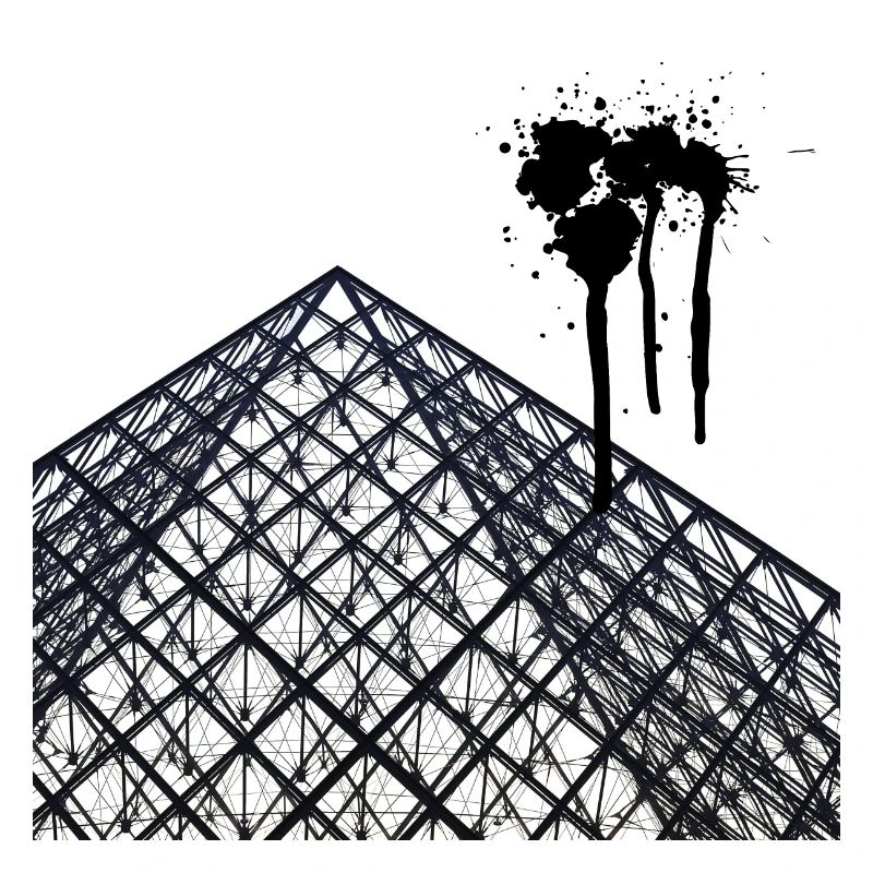 Geometric Paris Pyramid - Modern Abstract Design