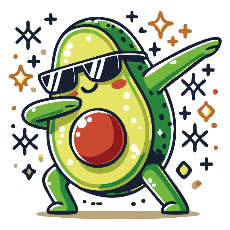 Dabbing avocado