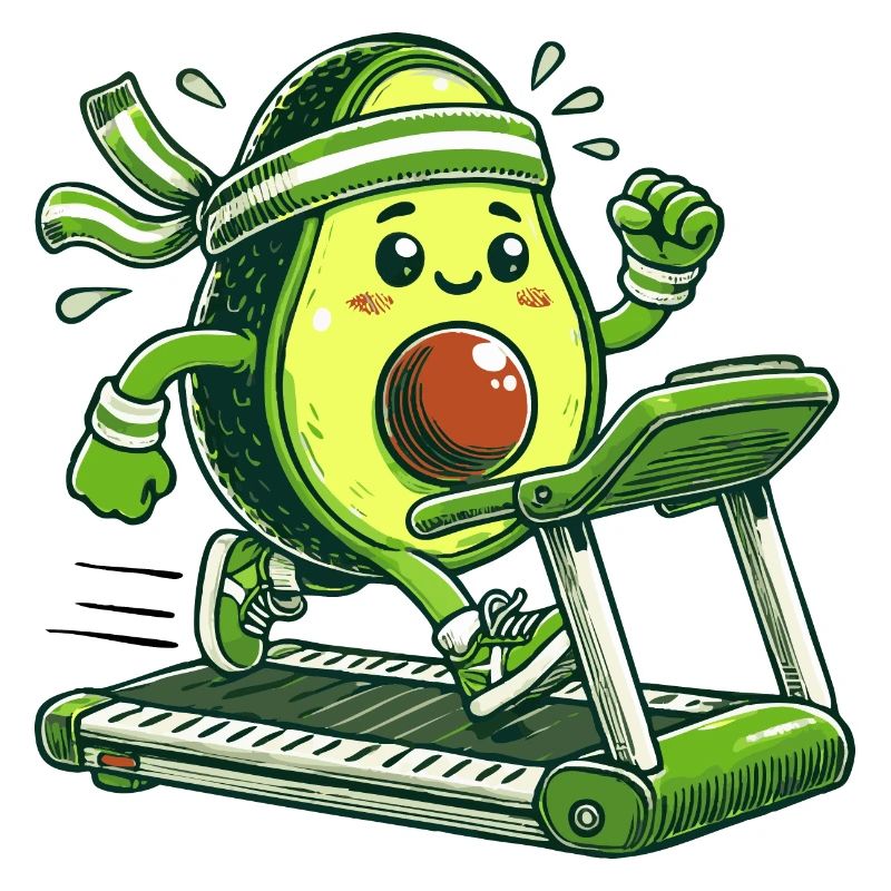 A sporty avocado