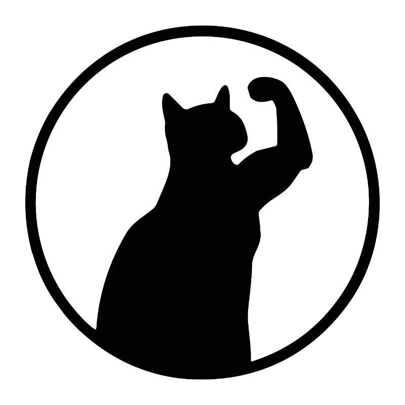 Chat de gym - Silhouette de chat