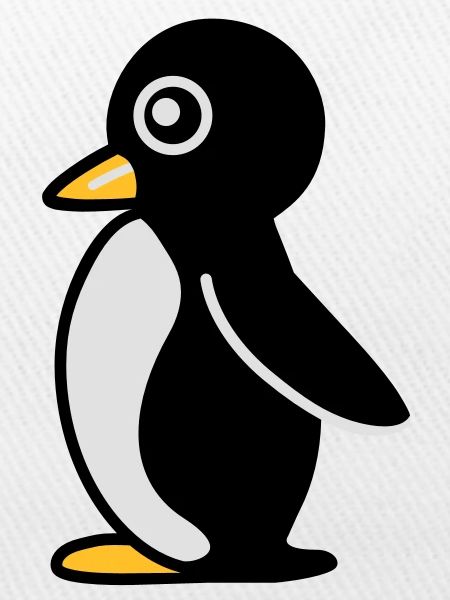 Minimalistischer Pinguin