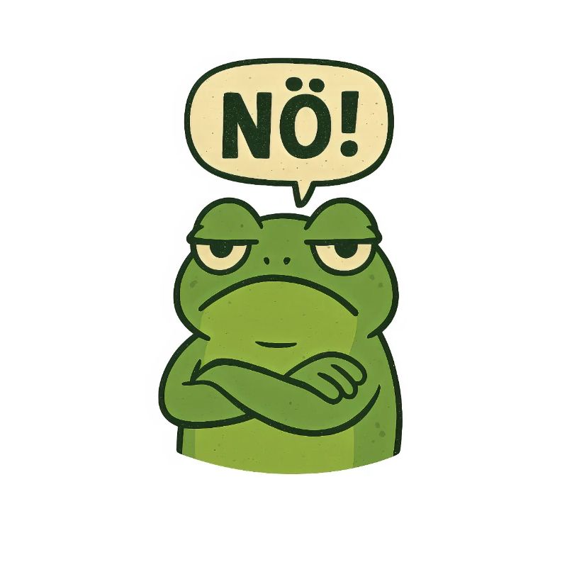 Déclaration, non, grenouille, tout simplement non