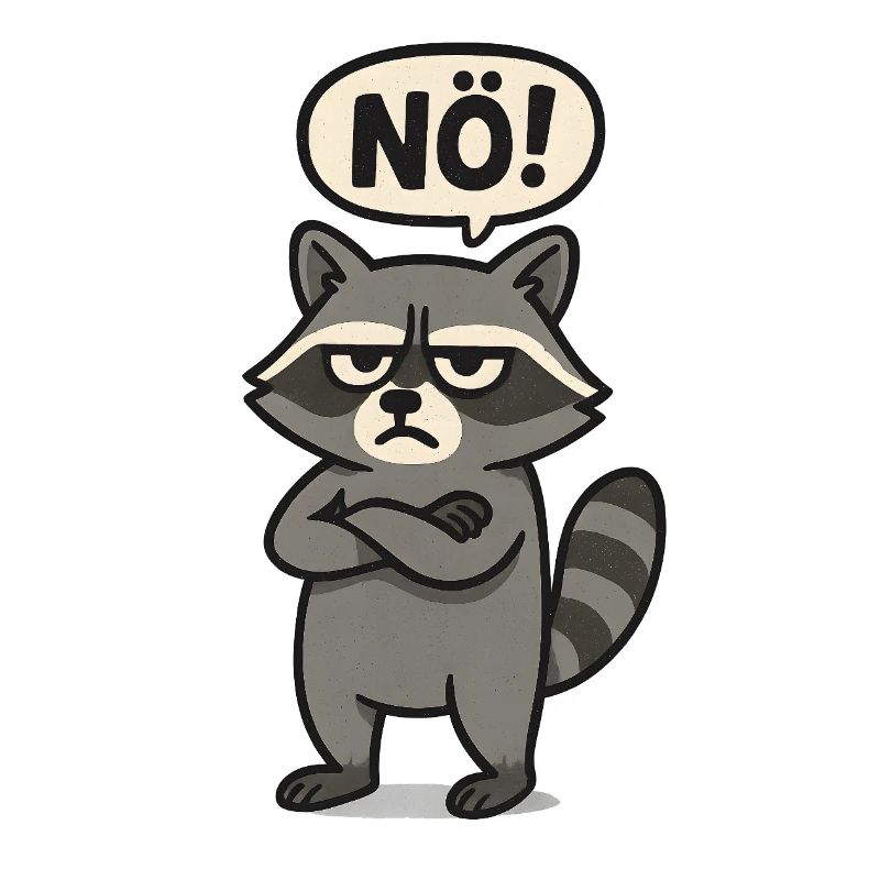 Just Nope Statement Raton laveur