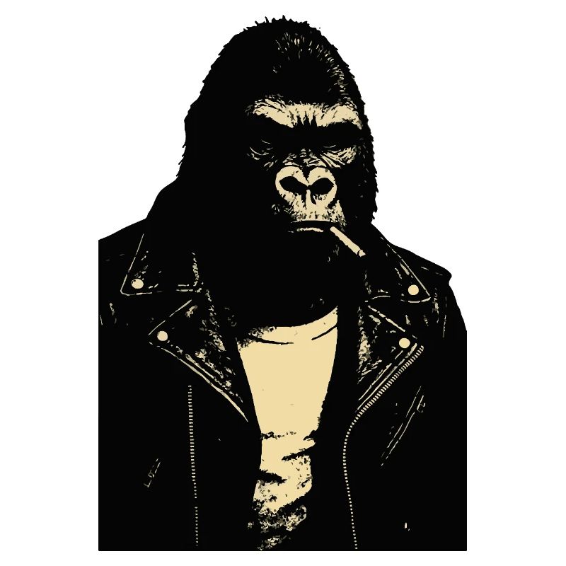 Blouson en cuir Gorilla Rebel