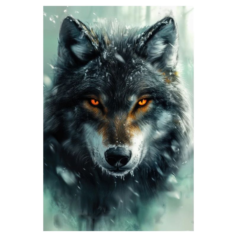 Illustration eines Wolfes
