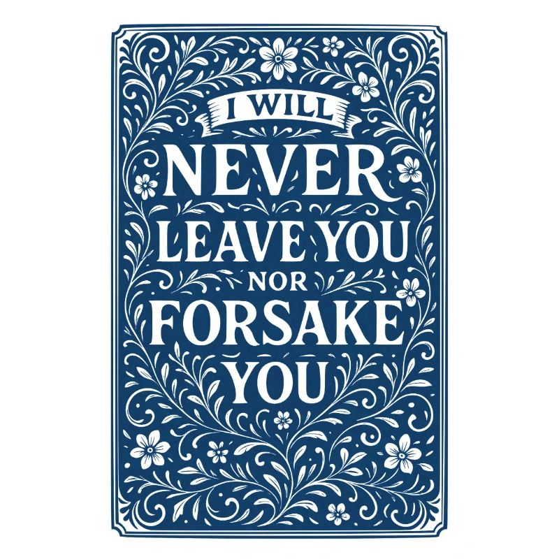 Ich werde dich niemals verlassen oder im Stich lassen